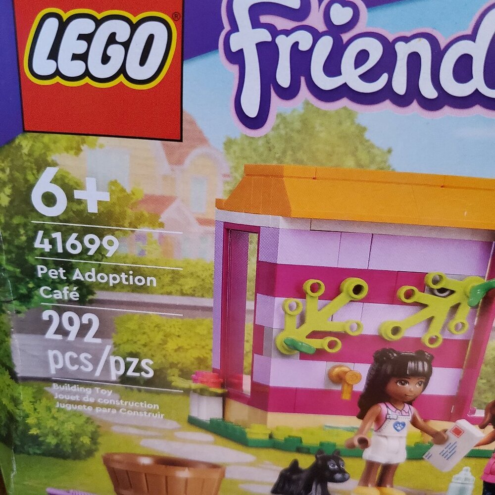 Lego 41699 Friends- Pet-Adoption Cafe 192 Pieces Building Toy Kit Set.